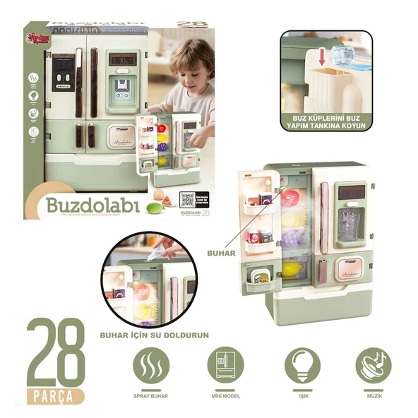 VRD10650 IŞIKLI VE SESLİ AKSESUARLI BUZDOLABI - Resim 5