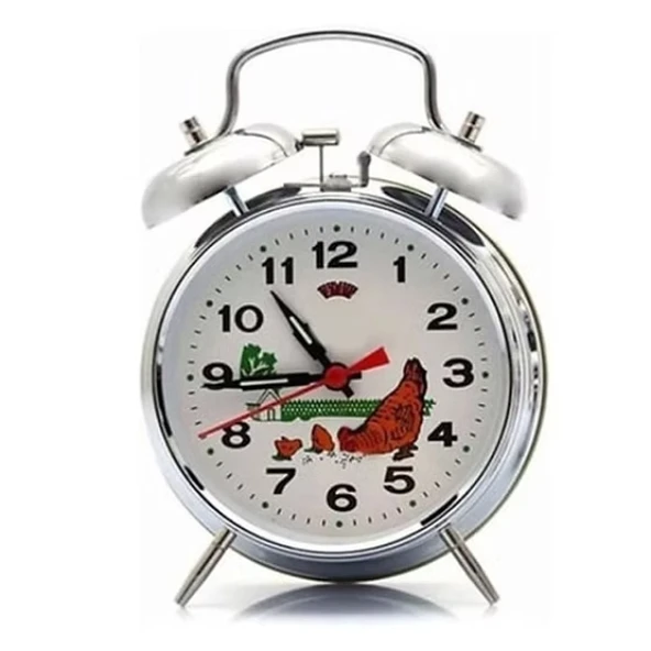 Çalar Saat - Nostaljik Kurmalı Horozlu - Büyük Boy - Resim 2