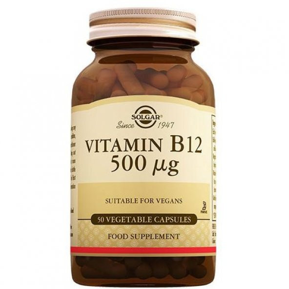 Solgar Vitamin B-12 500 mg 50 Kapsül