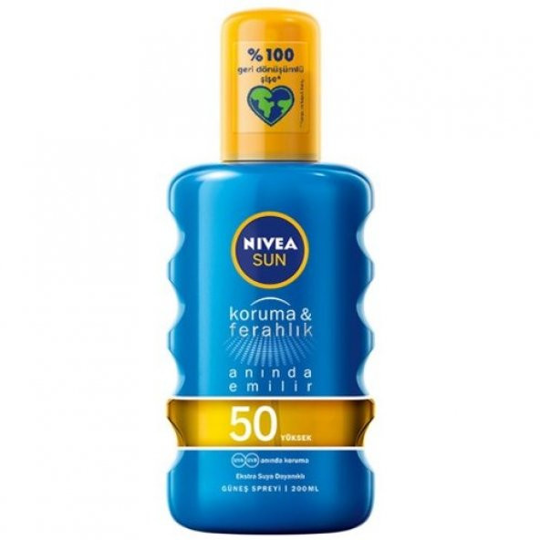 Nivea Koruma & Ferahlık Güneş Yağı Spf50+ 200 Ml
