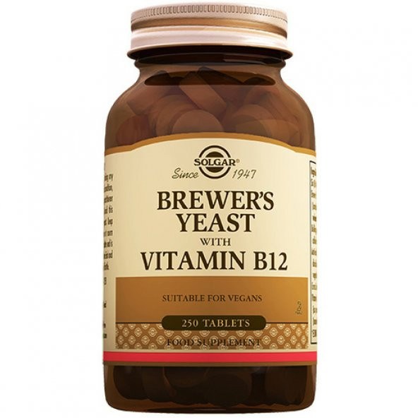 Solgar Brewers Yeast with Vitamin B12 250 Tablet
