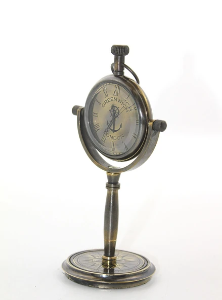 Masa Üstü Pirinç Saat - Model 2 ürün görseli 1