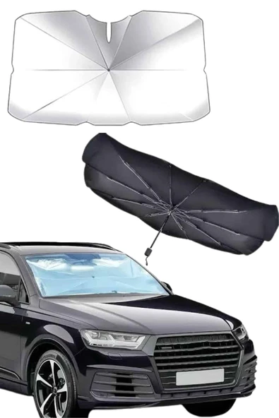 Taşınabilir Oto Cam Güneşliği Katlanabilir Tüm Araçlara Uyumlu Güneş Gölge Koruyucu - Resim 2