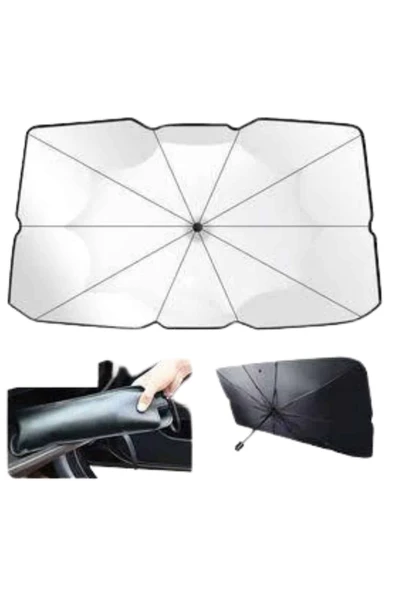 Taşınabilir Oto Cam Güneşliği Katlanabilir Tüm Araçlara Uyumlu Güneş Gölge Koruyucu - Resim 3