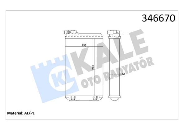 Opel Kalorıfer Radyatoru Omega A Senator B Lotus Carlton Omega - Kale 346670 - Resim 1