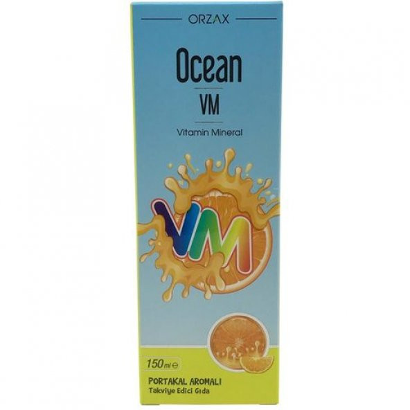 Ocean Vitamin Mineral VM Şurup Portakal Konsantreli 150 ml