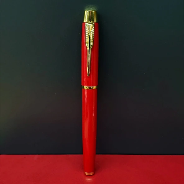 Metal Kırmızı Roller Kalem - Resim 2