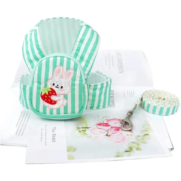 Evcil Hayvan Çantalı Göğüs Gezdirme Tasması Seti - Resim 2