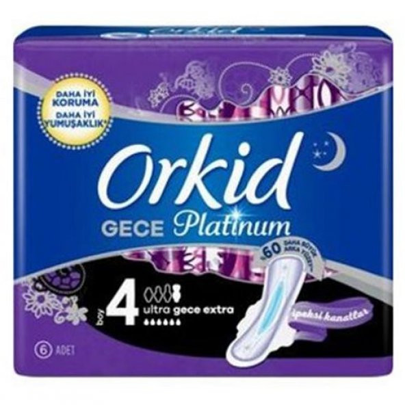 Orkid Ultra Platinum  Gece Extra Tekli Paket 6lı
