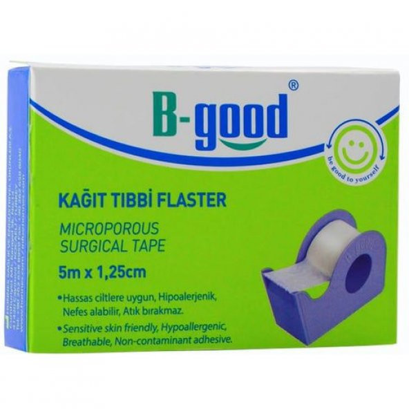 B-Good Kağıt Tıbbi Flaster 5m x 1,25cm