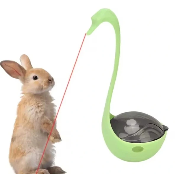 Kuğu Şeklinde Lazerli Kedi Oyuncağı - Resim 2