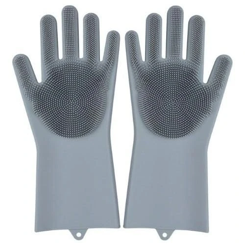 Sihirli Isıya Dayanıklı Silikon Çok Amaçlı Bulaşık Eldiven Fırçası Magic Gloves - Resim 4