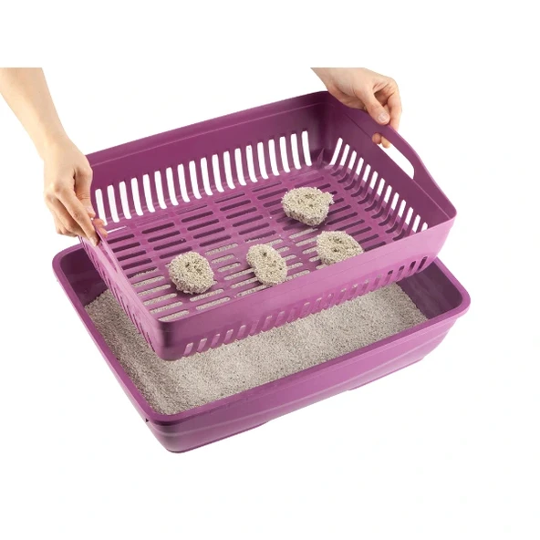 Süzgeçli Açık Kedi Tuvaleti - Resim 2