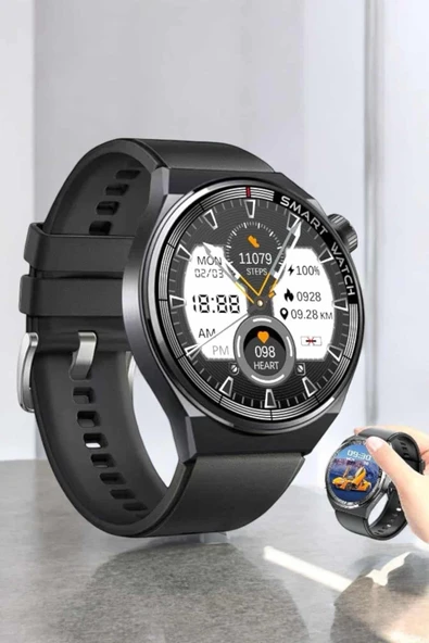 Akıllı Saat Uyku Ve Sağlık Takibi Bildirim Görme Arama Cevaplama - Resim 3