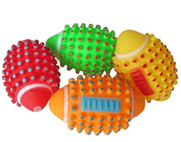 Renkli Kedi Köpek Isırma Topu Sesli ürün görseli 1