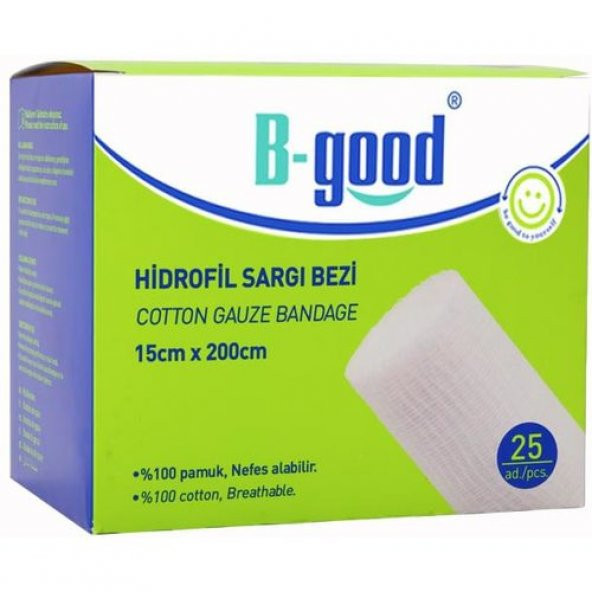 B-Good Hidrofil Sargı Bezi 15cm x 200cm 25li - 1
