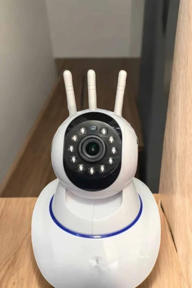 Wifi Kamerası Çift Yönlü Bebek Güvenlik Kamerası Gece Görüşlü - Resim 3