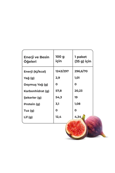 İncir Kuru Meyve Cipsi 30 G X 3 Adet Dondurularak Kurutulmuş Meyve - Resim 3
