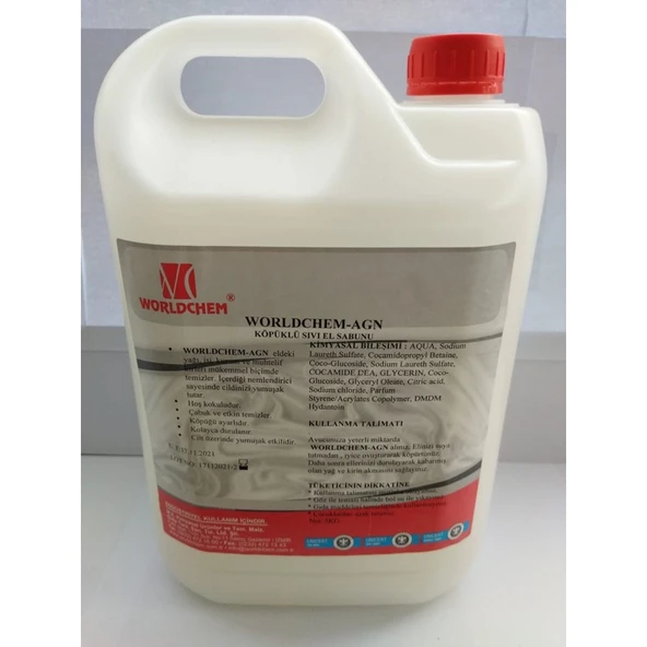 Worldchem Agn Köpük Sabun   5 Litre - Resim 2