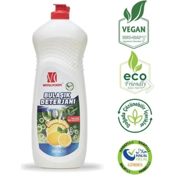Worldchem Elde Bulaşık Deterjan 750ML ürün görseli 1