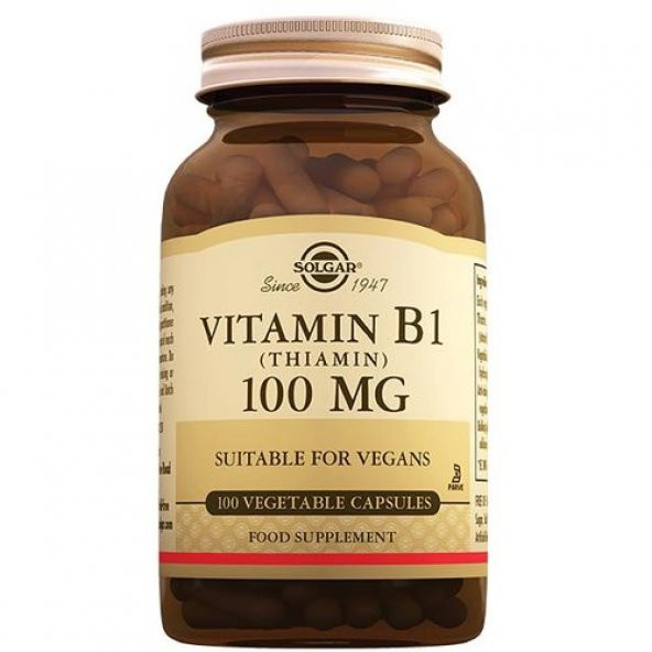 Solgar Vitamin B1 (Thiamin) 100 mg 100 Kapsül