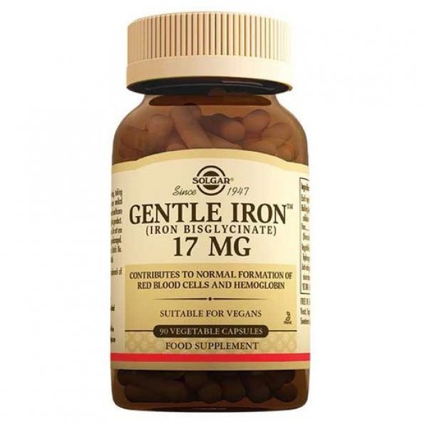 Solgar Gentle Iron 17 mg 90 Kapsül