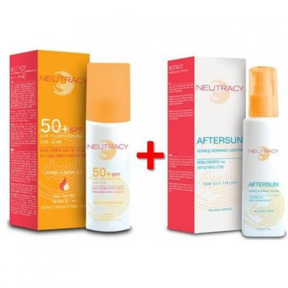 Neutracy Normal & Karma Ciltler için Güneş Kremi SPF50+ 70ml - Neutracy After Sun Losyon 150 ml Hediyeli