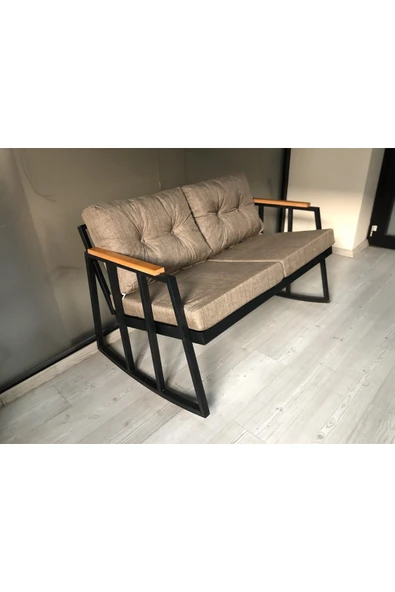 adımshops 2'li Sallanan Sandalye Tv Koltuğu Kafe-balkon-mutfak-berjer-ofis Sallanır Çiftli Koltuk ürün görseli 1