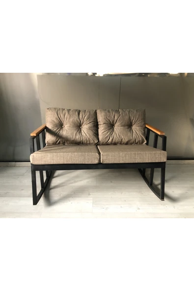 adımshops 2'li Sallanan Sandalye Tv Koltuğu Kafe-balkon-mutfak-berjer-ofis Sallanır Çiftli Koltuk - Resim 2