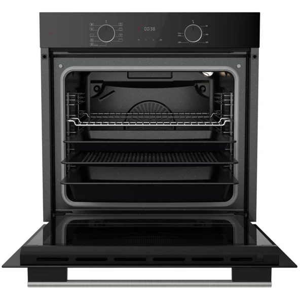 Ferre SilentArt&FryArt ESCA Sessiz Vitro. Elektrikli Siyah Ankastre Set (D086-SA + MS261 + XE64CS ) - Resim 6