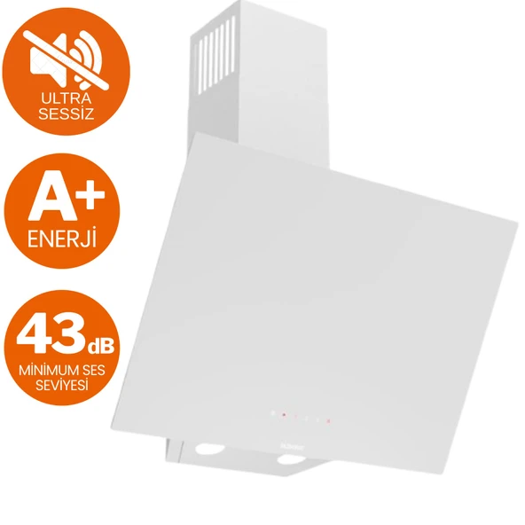 Ferre SilenArt Magic Ultra Sessiz Beyaz  Ankastre Set / Wok ( D078-SA + SC406-WFA  + QBL62CB ) - Resim 2