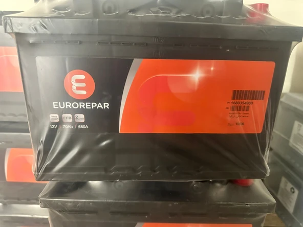 ORJİNAL EUROREPAR AKÜ 70 EFB START STOP ÖZELLİKLİ ürün görseli 1
