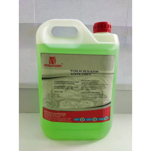 Worldchem KP100 Köpük Sabun Kokusuz  5 Litre ürün görseli 1