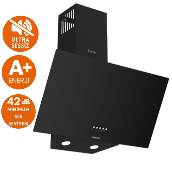 Ferre SilentArt&FryArt CASE Sessiz Vitro. Elektrikli Siyah Ankastre Set (D086-SA + MS261 + XE63CS ) - Resim 2