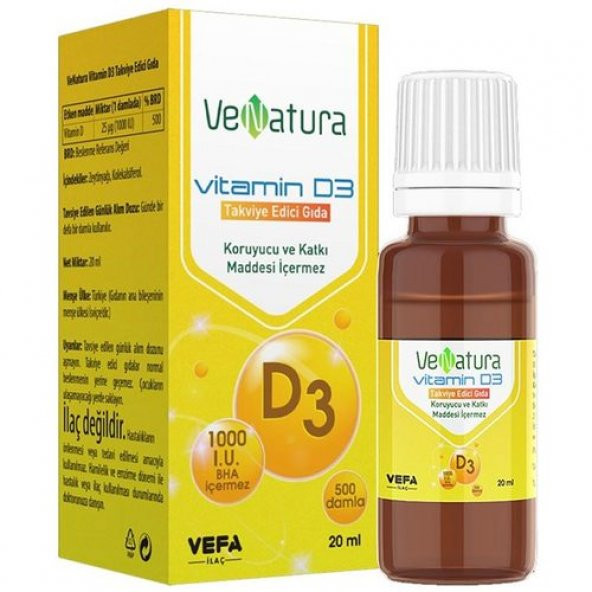 Venatura Vitamin D3 Damla 20 ml