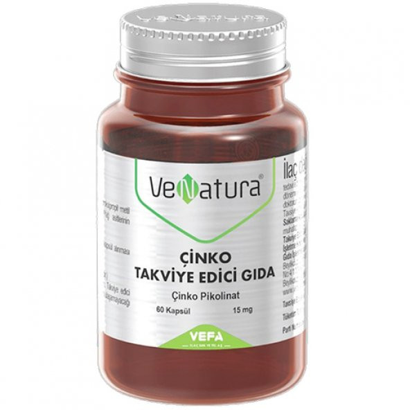 Venatura Çinko 15 mg 60 Kapsül