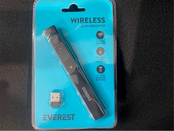 Everest PSN-18 2.4Ghz Kablosuz Profesyonel Sunum Cihazı ürün görseli 1