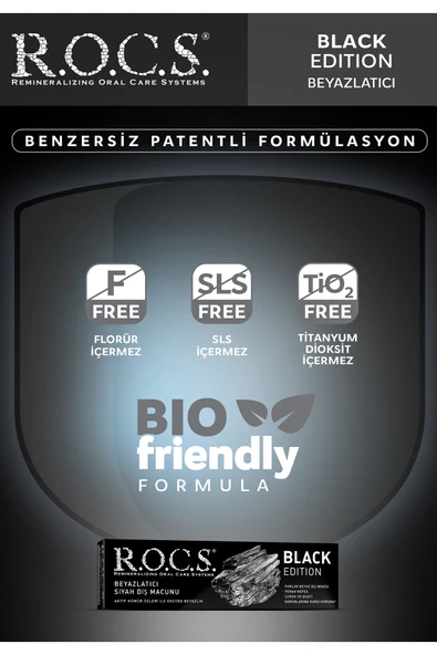 R.O.C.S. Rocs Black Edition Diş Macunu 60 Ml - Resim 4