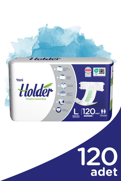 HOLDER Hasta Bezi Bel Bantlı Tekstil Yüzey Large Büyük 120 Adet ürün görseli 1