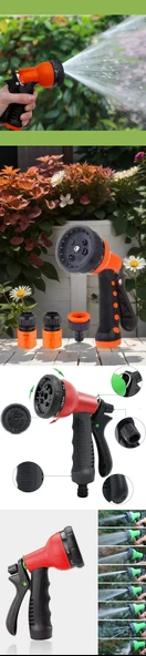 HSNET Sulama Tabancası Seti 7 FONKSİYON 3 Aparatlı - Resim 2