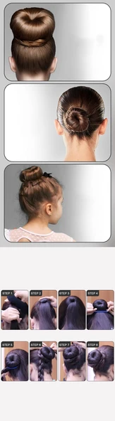 HSNET Saç Topuz Süngeri KAHVE 10 METRE Forero Design - Resim 2