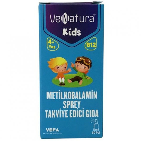 Venatura Kids Metilkobalamin Sprey 5 ml 60 Puff