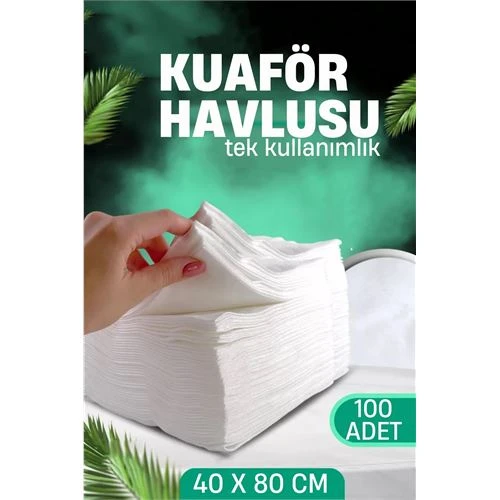 HSNET Tek Kullanımlık Kuaför Havlusu - Berber Havlusu Spa Havlusu Medikal Havlu 100 Ad ürün görseli 1