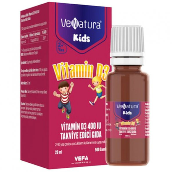 Venatura Kids Vitamin D3 Damla 20 ml