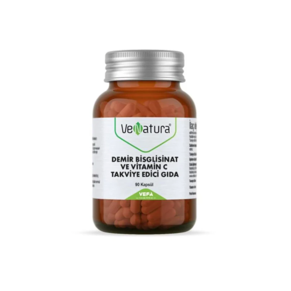 Venatura Demir Bisgilisinat Vitamin C 90 Kapsül