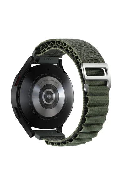 Watch 22mm KR410 Kumaş Kordon - Yeşil-(5796) - Resim 2