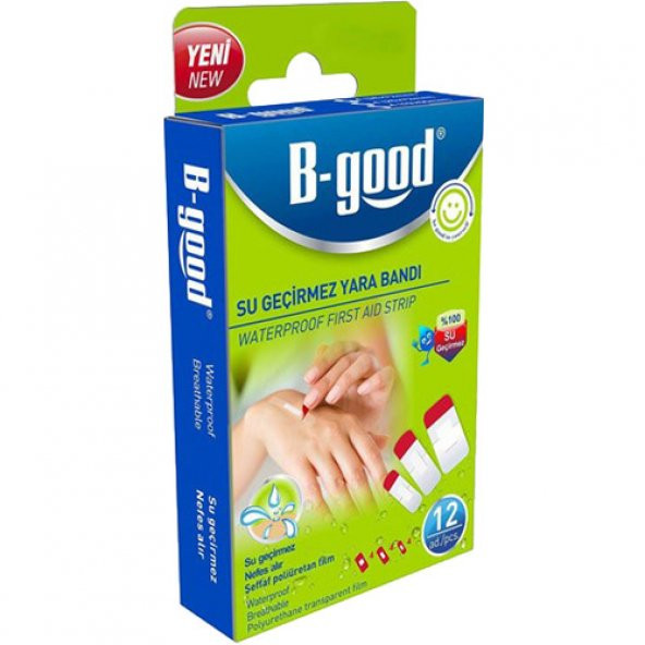B-Good Su Geçirmez Yara Bandı 12li
