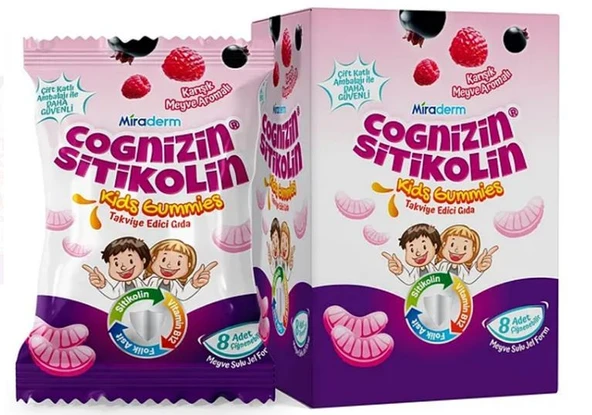 Miraderm Sitikolin Cognizin Gummies 64 Jel - Resim 2