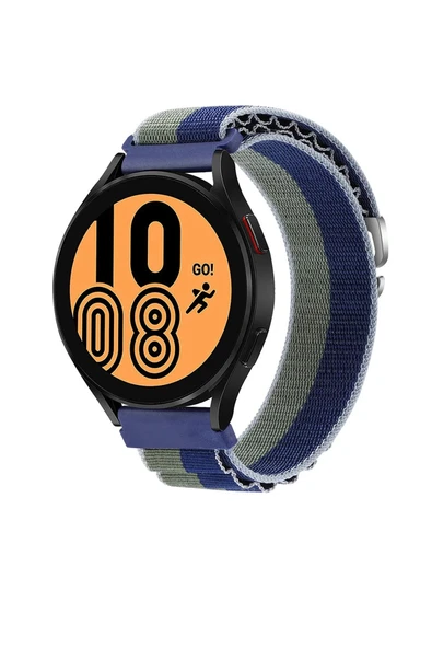 Watch 22mm KR410 Kumaş Kordon - Lacivert-Yeşil-(5796) ürün görseli 1