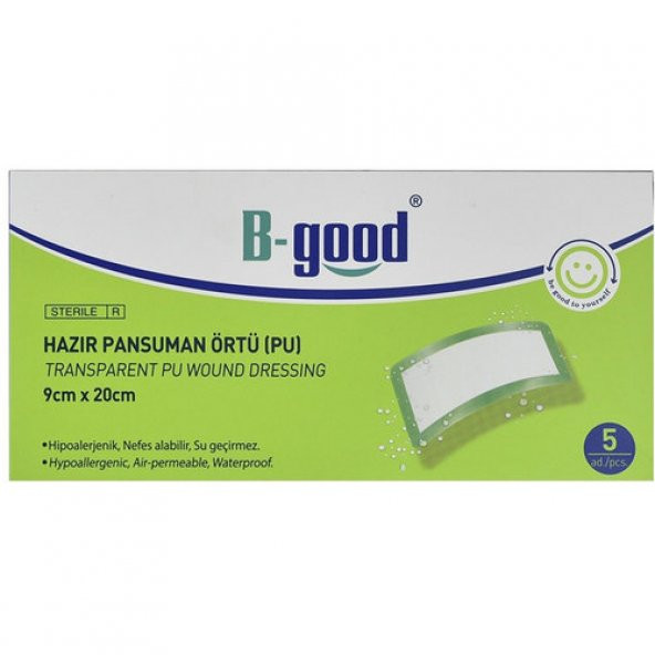 B-Good Hazır Pansuman Örtü 9 cm x 20 cm 5li ürün görseli 1